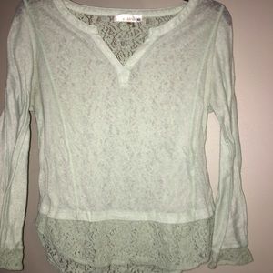 Blue long sleeve shirt